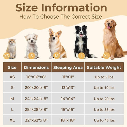 Extra Small Calming Anti-Anxiety Donuts Dog And Cat Bed, Round Fluffy Soft Washable Pet Bed For Puppy & Kitten, Cuddler Warming and Cozy Cushion, Luxury Anti-Slip Waterproof Mute Base 16in Gray