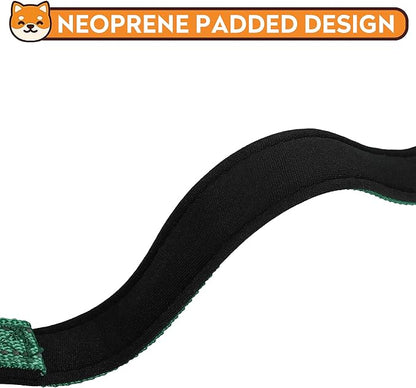 Reflective Dog Collar, Adjustable Soft Neoprene Padded Nylon Pet Collars with Buckle for Medium Dogs, Dark Green,M
