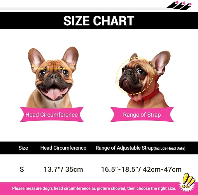 Small Dog Helmet with Ear Holes - Adjustable, Lightweight, Hard Black Pet Helmet for Outdoor Activities/Motorcycle/Bike