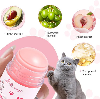 Cats Paw Balm Lick Safe,paw Butter for Cat-Friendly Natural Ingredients1.41oz, Pet Paw Wax moisturizer for Cat,for Healing Cracked Dry Paws,Snouts,Joint Care,Nose Butter for Cats,Pink
