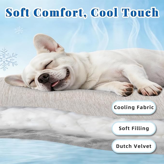 Dog Cooling Mat Self Coolings Foldable Cooling Pad for Dog in Summer Coolings Mat for Dogs and Cats Machine Washable (Dog Paw, X-Large-45 L x 41" W)