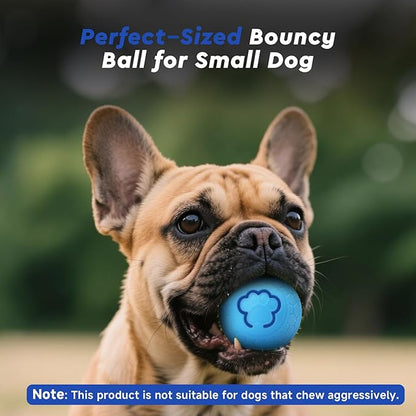 Interactive Small Dog Toy Ball, 2.1 Inch Smart Jumping Ball for Puppy/Small Dogs, Activated Automatic Bouncing Moving Vibrating, Dog Toy for Small Dogs to Keep Them Busy, 2-Speed Adjustable