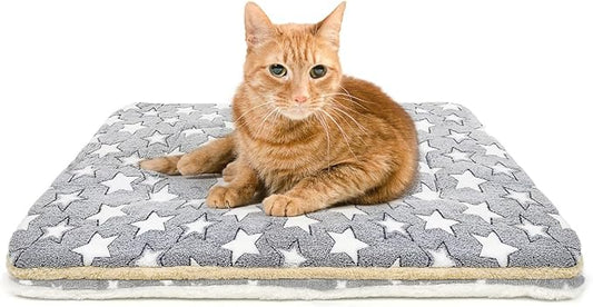 2 Pack Cat Blanket for Indoor Cats Ultra Soft and Warm Calming Cat Bed Fleece Pet Mat for Anxiety and Stress Washable Kitten Blanket