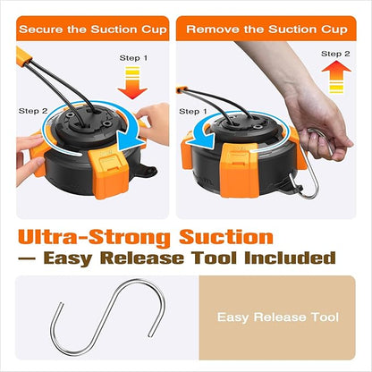 Interactive Suction Cup Dog Toy for Boredom Relief, Tug of War and Self Play with Rope and Rubber Ball, Dog Toys to Keep Them Busy Indoors Or Outdoors (bo)