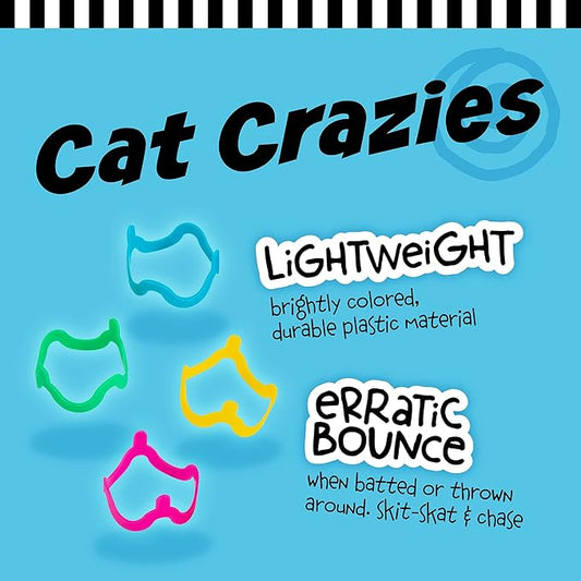 Petmate Interactive Cat Toys - Cat Crazies Multi Pack, 4 Count (Pack of 2)