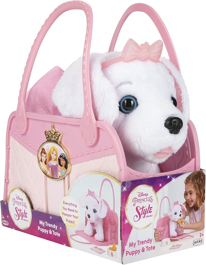 Disney Princess Style Collection Pet Puppy Plush & Trendy Tote Bag Carrier - Nurture and Pamper Your Puppy!
