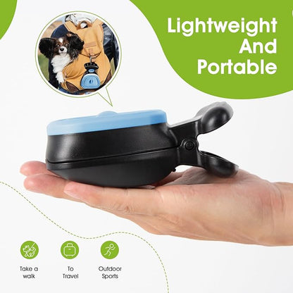 Dog Pooper Scooper, Pooper Scooper for Small and Large Dogs, Dog Poop Scooper for Yard, Pooper Scooper with Bag Attachment and Leash Clip, Ideal for Walks, Travel and Camping (Small,Blue)