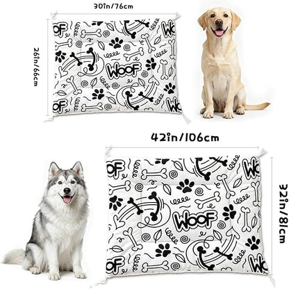 Dog Cat Bed Mat Ultra Soft Fluffy Pet Bed Washable Fashion Dog Crate Beds Comfy Comfy Pet Sleeping Pad Suitable for Pet Raised Bed(30"x26",Cut Woof)