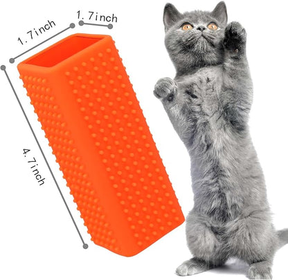 2pcs Pet Dog Cat Hair Remover, Pet Hair Removal Tool, Hollow Cleaner Brush for car，Interior, Furniture, Sofa (red and green)