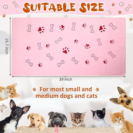 Irenare 12 Pack Dog Bath Towel Set 20'' x 39'' Microfiber Towels for Drying Dogs, Dog Drying Grooming Towel Absorbent Quick Soft Cat Shower Essential for Small Medium Puppy Pet(Multicolor)