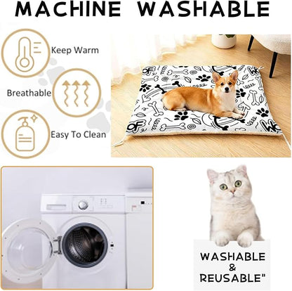 Dog Cat Bed Mat Ultra Soft Fluffy Pet Bed Washable Fashion Dog Crate Beds Comfy Comfy Pet Sleeping Pad Suitable for Pet Raised Bed(30"x26",Cut Woof)