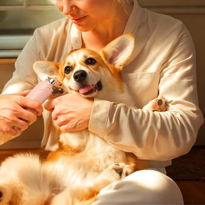 YABIFE Dog Nail Grinder, Dog Nail Trimmers and Clippers Kit, Super Quiet, Rechargeable, for Small Large Dogs Cats Toenail Claw Grooming,3 Speeds