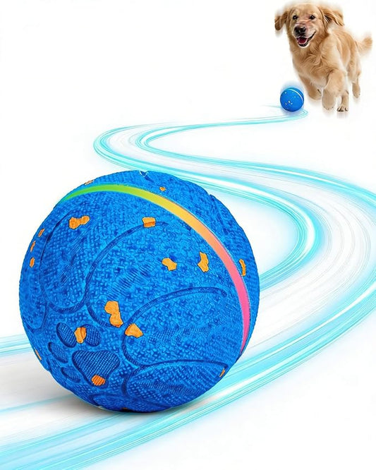 Smart Interactive Dog Toys, Automatic Moving Rolling Bouncing Dog Ball for Medium & Large Dog Breeds, E-TPU Durable & Waterproof, with Irregular Motion to Encourage Active Play