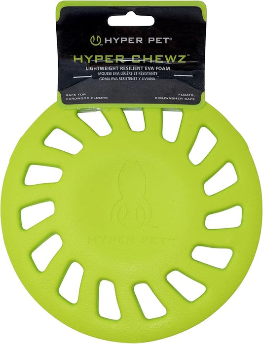 Hyper Pet Chewz Hubcap EVA Foam Dog Toy, Pack of 1, Green