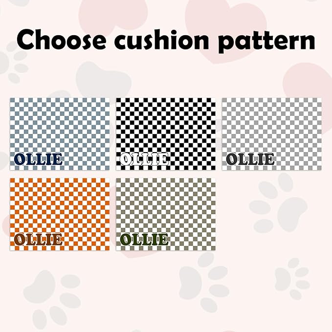 Personalized Dog Food Mats for Floors Custom Pet Placemat Mats for Food and Water Waterproof Customized Pet Food Mat with Name Gifts for Dog & Cat Owners Design 7