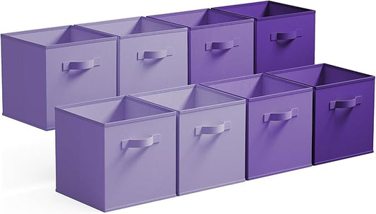 GRANNY SAYS Cube Storage Bins, 11 Inch Cube Storage Organizer, Fabric Storage Bins, Storage Cubes for Shelves, Closet, Purple Gradient, 8-Pack