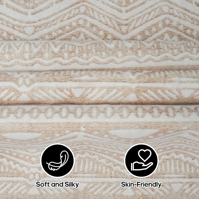 3x10 Hallway Runner Rugs - Kitchen Rugs Runner Non Skid Washable Low Pile Beside Runner Rugs with Rubber Backing Floor Mat Indoor Rug for Entryway 3x10 Beige