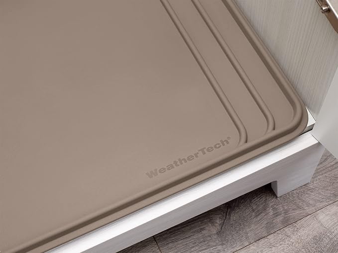 WeatherTech Single High Pet Feeding System w/Plastic Dog/Cat Bowls - 10" High Stand Tan (PSH6410TNTN)