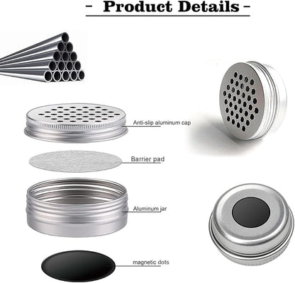 Dog Scent Work Tins Training Kit Nose Work Containers Magnetic Dots Scent Work for Dogs Training Smell Aluminum Cans (6 tins+4 Scent Work kit)