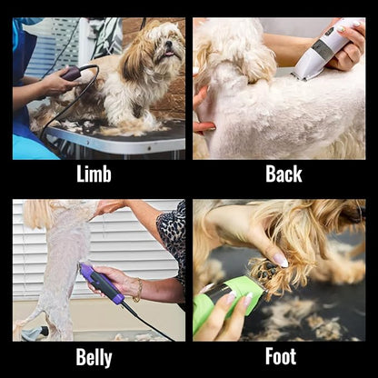 FENICE PEAK 4FC Low Noise Pet Dog Grooming Clippers Replacement Blade Ceramic Edge Detachable Steel Pet Clipper Blade with Cutting Length of 9.6mm (1 Count)