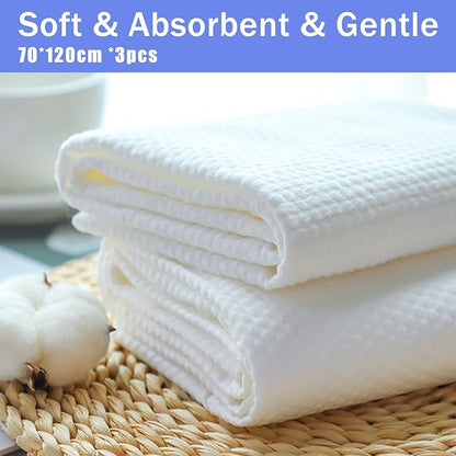 Disposable Pet Bath Towel,3 PCS Portable Pet Grooming Towels,27.5 x 47.2 inch Convenient Pet Cleaning Towel Pet Drying Towels,Absorbent Bath Towel for Large Dog