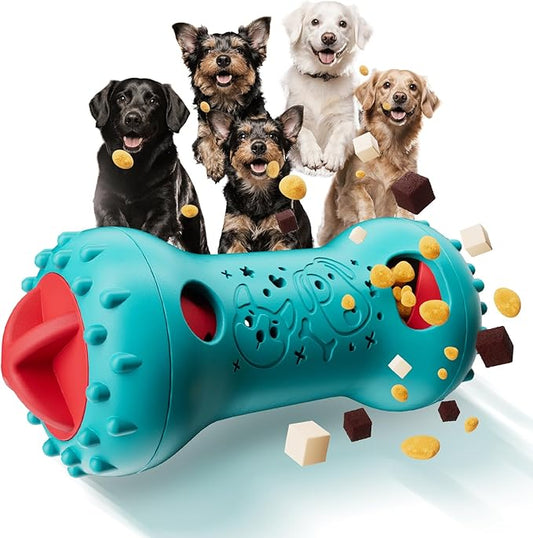 knitly Interactive Dog Toys, Adjustable Treat Dispensing Toy to Keep Them Busy, Dog Enrichment for Brain Stimulation & Cognitive for Puppy Puzzle to Reduce Boredom-Ideal Gift for Cats and Dogs(Nylon)