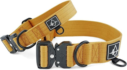Made to ROAM Premium Dog Collar - Adjustable Heavy Duty Nylon Collar with Quick-Release Metal Buckle (Michigan Autumn, Classic Size 2)