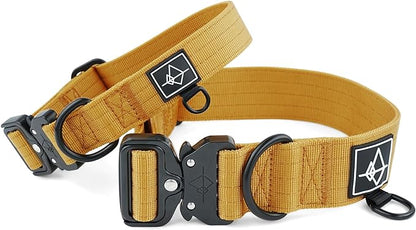 Made to ROAM Premium Dog Collar - Adjustable Heavy Duty Nylon Collar with Quick-Release Metal Buckle (Michigan Autumn, Classic Size 1)