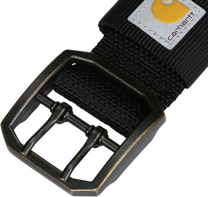 Carhartt Pet Fully Adjustable Wide Webbing Collar for Dogs, Heavy Duty Nylon for Walking & Training, Black, Large