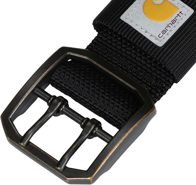 Carhartt Pet Fully Adjustable Wide Webbing Collar for Dogs, Heavy Duty Nylon for Walking & Training, Black, Medium