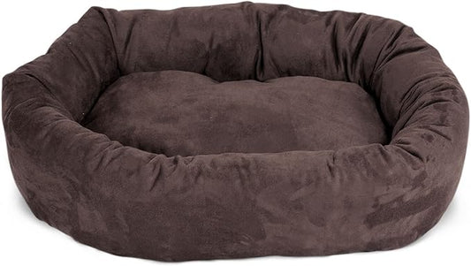 Majestic Pet Villa 40 Inch Shredded Memory Foam Dog Bed for Large Sized Dog 40x29x9 Inch–Orthopedic Pet Bed with Removable Washable Cover-Washable Large Puppy Mat with Head Support-Azure