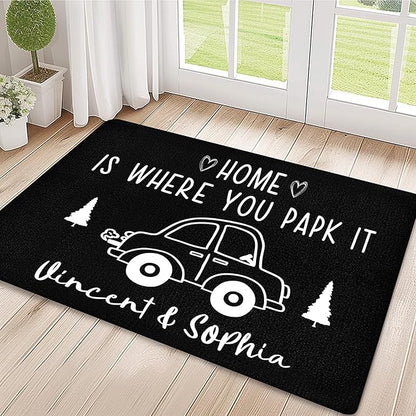 Custom Doormat with Family Name - Personalized Entryway Door Mat Front Door Mat for Outdoor Decor Entrance Mat Housewarming Gift with Anti-Slip Backing Design12