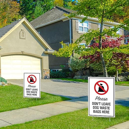 No Pets Allowed in Athletic Field Areas (3 Pack) Double Sided 12x18 Inches, Corrugated Plastic with Metal H Stake, Made in USA