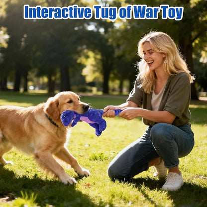 Squeaky Dog Toys, Tough Chew Toys for Large Middle Small Breed, Dinosaur Dog Toy, Interactive Stuffed Plush Dog Toy to Keep Them Busy, Pet Toys
