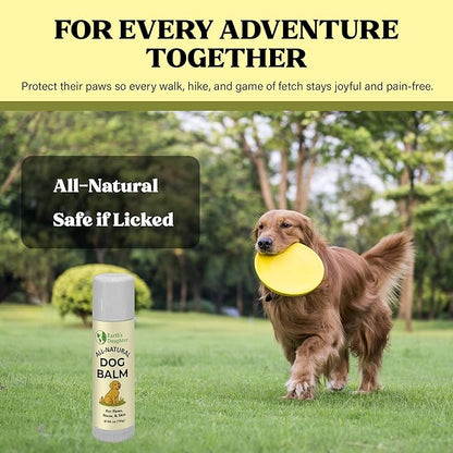 Earth’s Daughter Dog Paw Balm Big 0.56 oz – Organic Paw & Nose Protector with Beeswax, Coconut & Calendula – Itch Relief & Natural Skin Care for Dogs & Puppies – Travel Essential