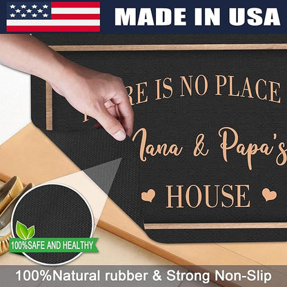 Custom Doormat with Family Name - Personalized Entryway Door Mat Front Door Mat for Outdoor Decor Entrance Mat Housewarming Gift with Anti-Slip Backing