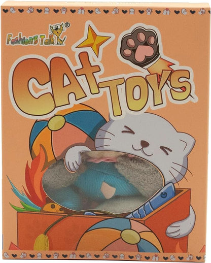 Fashion's Talk Cat Mice Toy 18-Pack Plush Catnip-Filled Mice Toys for Indoor Cats - Realistic Design, 9 Assorted Colors, 2 of Each, Value Pack