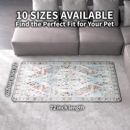 Dog Pee Pads Training Pads Upgrade Triple Thickness All-Purpose Super Absorbent & Leak-Proof, Quick Dry and Leak-Proof and Odor Control (Blue/White/Multi, 36" x72"x2PCS)