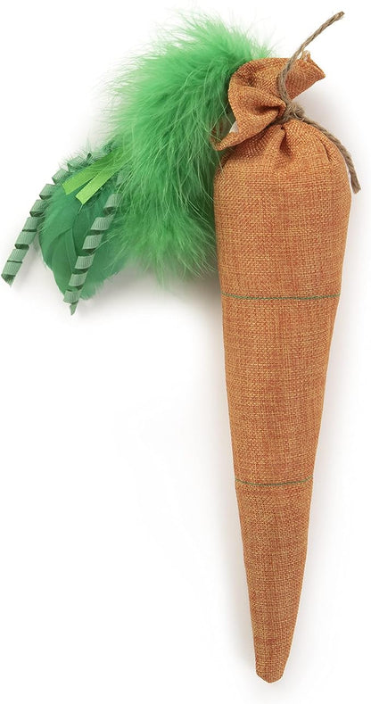 SmartyKat Kolossal Karrot Crinkle Kicker Catnip Cat Toy - Orange, Jumbo