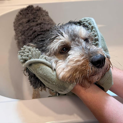 SPOT Clean Paws - Chenille Microfiber Dog Towel - 30X16 Inches/Attractive, Durable, Super Absorbent, Washable. by Ethical Pets, Assorted (50069) (Pack of 2)
