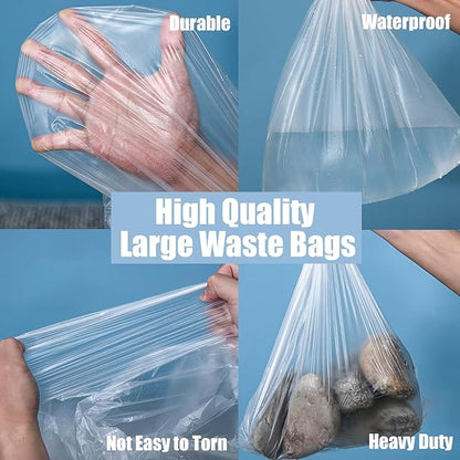 tebiete Dog Poop Trash Can Outdoors Pet Waste Station with Lid Dog Waste Disposal Container with Removable Inner Bin Bucket Hands-Free Pedal Garden Yard Home with Waste Bags, Brown