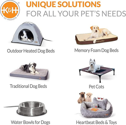 K&H Pet Products Self-Warming Crate Pad, Warming Dog Crate Bed, Machine Washable Dog Crate Mat, Tan X-Small 14 X 22 Inches