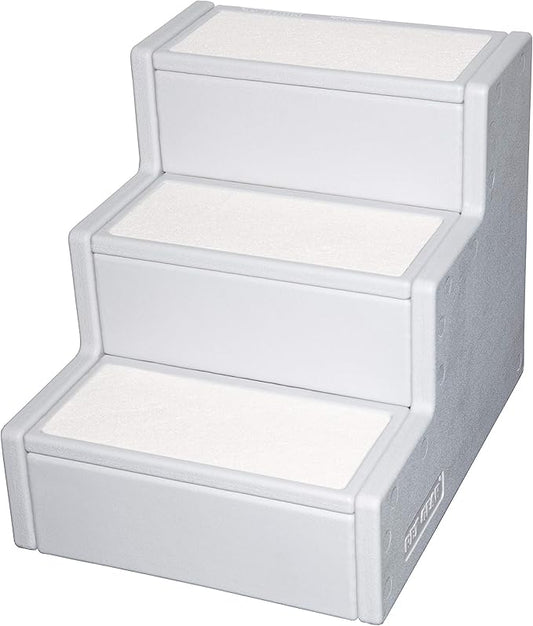 Pet Gear Pet Step III & IV Pet Stairs for Small Dogs and Cats up to 50 pounds, Lightweight, No Tools Required, 13 Colors to Choose from, Essential Grey, 3 Steps