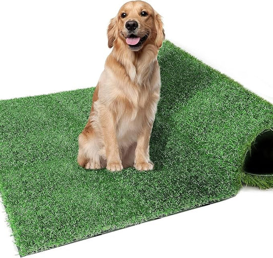 59.5 x 39.5 in Dog Grass Pad, Extra Large Artificial Grass Turf Mat, Fake Grass for Large Dog Potty Training Indoor Outdoor Balcony Patio Lawn Decoration