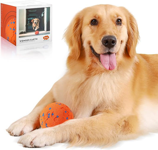 Smart Interactive Dog Toys,Vibrating Dog Ball,Pet Bounce Ball for Dogs (Small & Large),Chew-Proof Shell,Automatic Moving/Bouncing/Rotating, E-TPU Material,Ip68 Waterproof