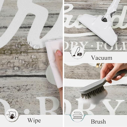 Pauwer Laundry Room Rug Runner 20"x60" Waterproof Rubber Laundry Mat Non Slip Kitchen Mats for Floor Washable Floor Mat Runner Rug for Farmhouse Mudroom Washroom Bathroom Decor