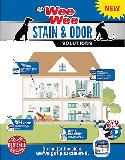 Four Paws Wee-Wee Pet Stain and Odor Eliminator for Urine Stains 128 Ounces