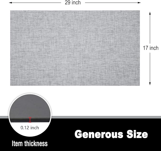 Kitchen Rugs Home Doormats 17X29X0.12 Inch Pet Mats Non Slip Waterproof Easy Cleaning Stain Resistant Rolled Packed
