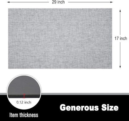Kitchen Rugs Home Doormats 17X29X0.12 Inch Pet Mats Non Slip Waterproof Easy Cleaning Stain Resistant Rolled Packed