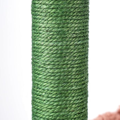 AIWIKIDE 37.4" Cactus Cat Tree Tower with Twin Cat Condos for Indoor Cats, All-in-One Activity Center with Cat Scratching Post Cozy Sleeping Perch Hammock and Toy Balls,Green …